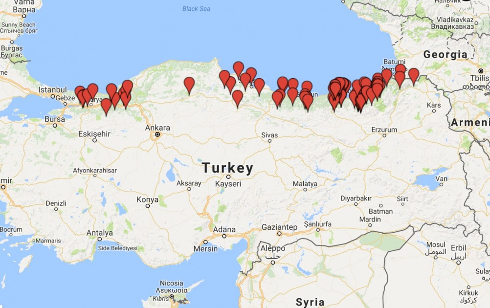 خريطة واحداثيات الشمال التركي الساحر فردوس الحياة للخدمات